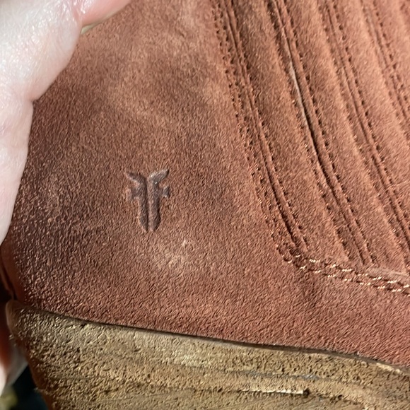 Frye Alton Chelsea Rosewood Red Suede ankle boot booties 8.5 - Picture 7 of 7